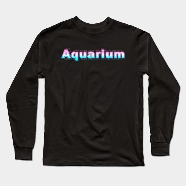 Aquarium Long Sleeve T-Shirt by Sanzida Design